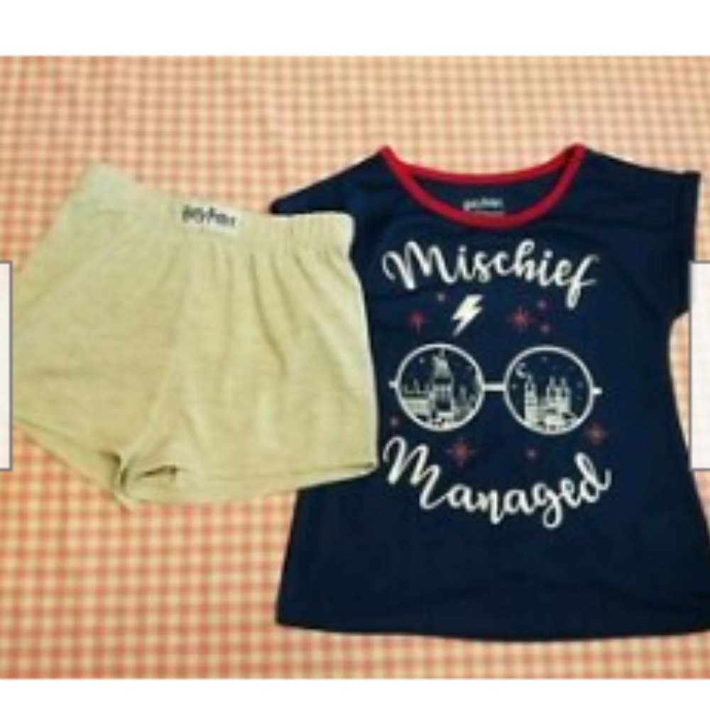 *Sale Girl's Harry Potter Pajama Short 2 Piece XS